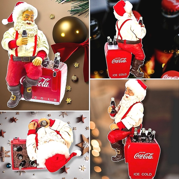 Kurt S. Adler Kurt Adler 10.5-Inch Coca-Cola Santa Sitting on